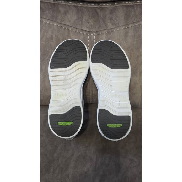 Kizik Athens Hands Free Slip On Gray Lace Up Shoes Mens Size 8.5 Womens 10 EUC!